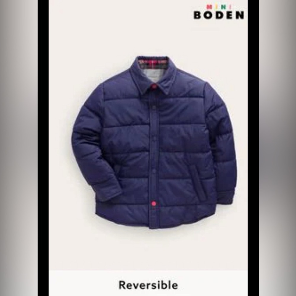 Mini Boden Reversible quilted jacket